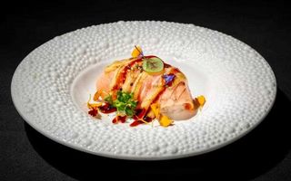 222. Chirashi salmone flambe