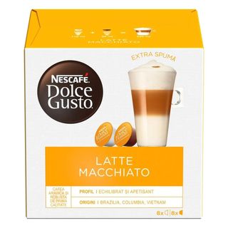 NESCAFÉ Dolce Gusto Latte Macchiato, capsule cafea, cutie cu 16 capsule, 8 bauturi, 183.2g