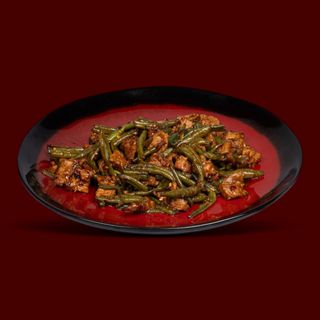 Pulpă de porc cu fasole verde