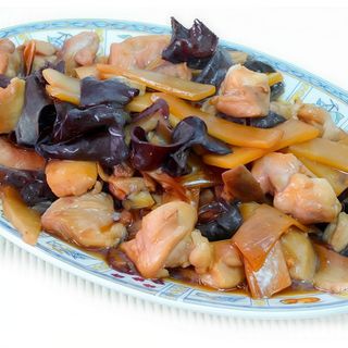 Pollo Con Bambú Y Setas