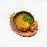 ქათმის წვნიანი ხორცის ბურთულებით/Chicken soup with meatballs