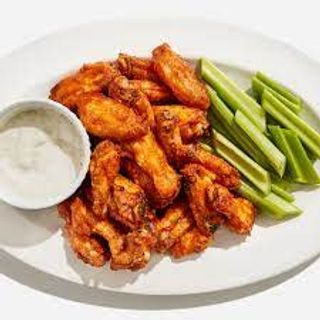 Buffalo Spicy Wings With P. Wedges