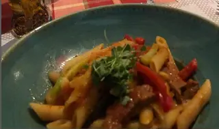 Penne sa biftekom