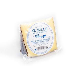 Cuña queso mezcla semicurado El Valle (220 g.)