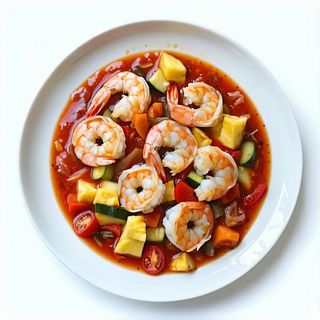 Gamberi in salsa agro-dolce