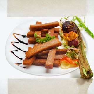 Грінки часникові з соусом (120г)