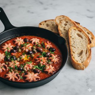 Crostone con moscardini