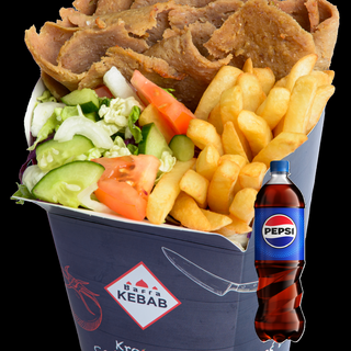 Kebab box w zestawie z Pepsi