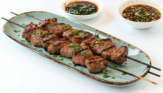 Churrasquinho de Lombo de Porco na Brasa