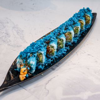 Blue shrimp Philadelphia roll