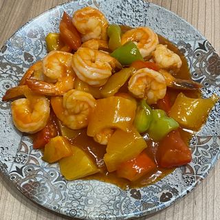 Gamberi in agrodolce 糖醋虾
