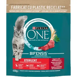 Purina one potpuna hrana za mačke s govedinom, 450 g