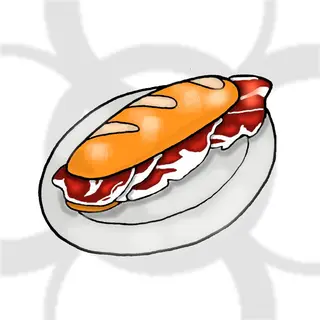Tostada Con Jamón Ibérico (1 Ud.)