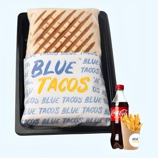 Tacos Single (L) + Frite+ Soda 33cl