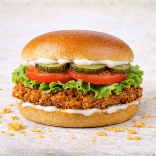 Crispy chicken burger