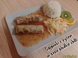 Sajgonki z ryżem słodkie chilli   ostre
