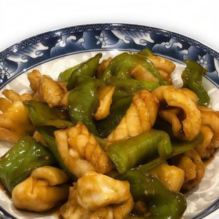 73 - Sepia con pimiento verde