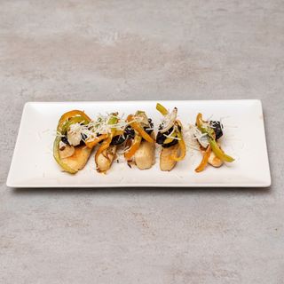 Tapa De Montaditos De Morcilla