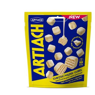 Bolachas Artiach Wafer Cubos Chocolate Branco 110 gr