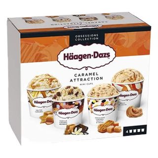 Helado Minicup Caramel Collection Häagen Dazs Pack 4X95 Ml.
