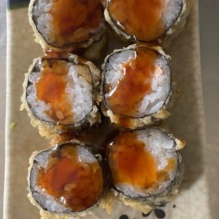 S57 Tempura hosomaki salmone