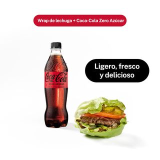 Wrap de lechuga & Coca-Cola Zero