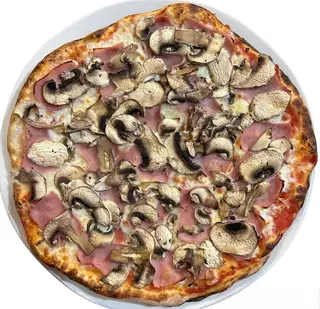 Pizza Prosciutto Funghi (Mediana)