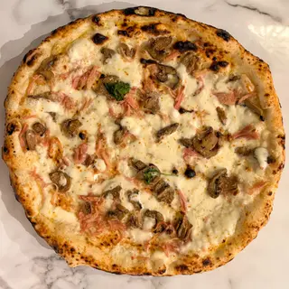 Prosciutto e Funghi + bevanda