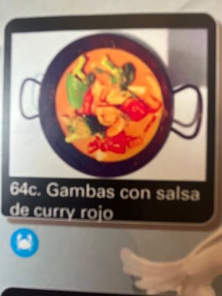 Gambas Con Salsa De Curry Rojo