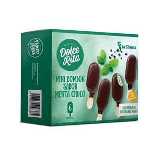 Helado Mini Bombón Chocolate Y Menta Caja 6 Uds. 360 Ml.