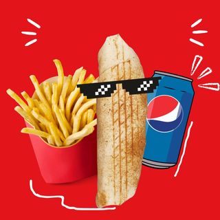 Zestaw : Szpinak Rollo (Małe) + frytki 100g + Coca-Cola 0,33L