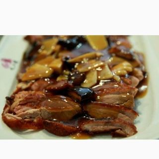 69. Pato con bambú y setas