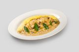 Куриная грудка с белыми грибами и картофельным пюре (300г)