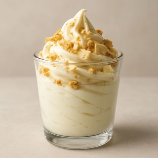 Yogurt gelato cioko bianco - Cioko bianco, mini meringhe, biscotto lotus