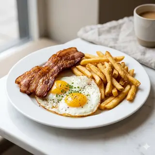 Panceta, Huevos Y Patatas