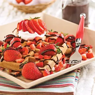 Gaufre Sauce Fraise