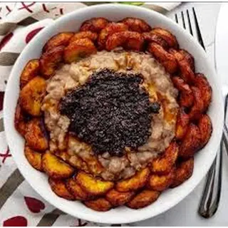 Ewa-agoyin with Titus, Plantain
