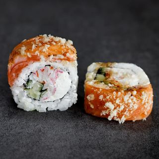 Філадельфія гриль лосось та краб (300г/8шт.)