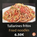 Tallarines Fritos