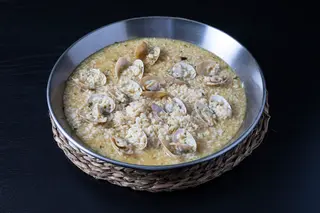 Arroz Meloso De Almejas En Salsa Verde