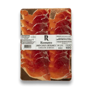 Jamón De Teruel Oro Blanco Loncheado, 65 Gr.