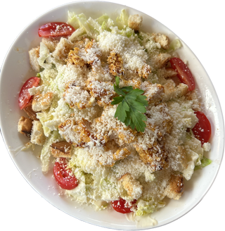 Салата с хрупкаво пиле