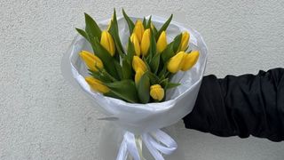 Bukiet żółtych tulipanów - 15 sztuk