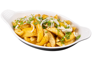 Домашни картофи с лук (300г)