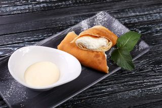 Блины с творогом