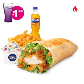 Menú Completo Chicken Burrito