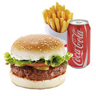 Hamburger e patatine