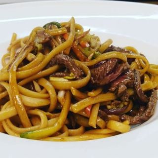 Tallarines con Ternera