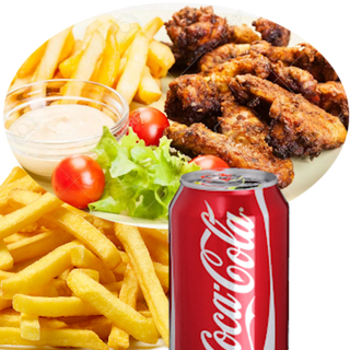 Menú alitas de pollo