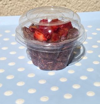 Posni čia puding bademovo mleko i jagoda